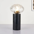 Modern Black Table Lamp With Crystal Shade - Ideal Reading Light