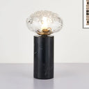 Modern Black Table Lamp With Crystal Shade - Ideal Reading Light