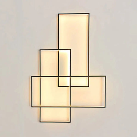 Modern Black Traverse Wall Sconce - 20.5/30 Wide Acrylic Light In Warm/White / 20.5 Warm