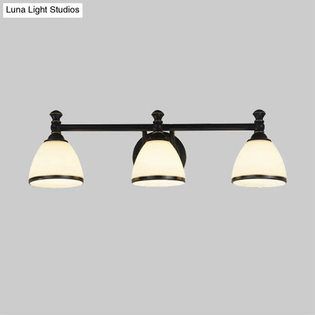 Modern Black Vanity Sconce - Elegant Shower Room Wall Lighting Solution