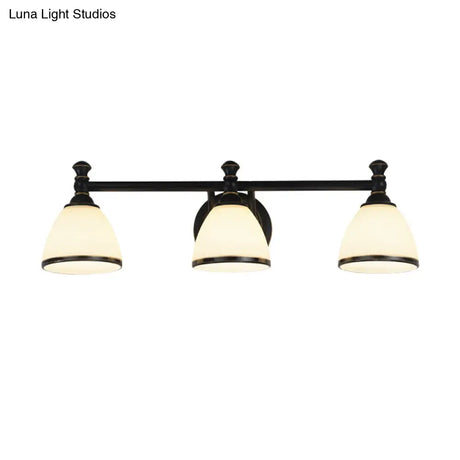 Modern Black Vanity Sconce - Elegant Shower Room Wall Lighting Solution