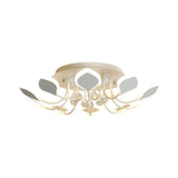 Modern Black/White Crystal Ceiling Light With Raindrop Shade 10/12 Heads Parlor Flush Mount Lamp