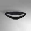 Modern Black/White Curved Shade Led Wall Sconce - Stylish Aluminum Lamp For Bedroom Black