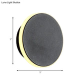Modern Black/White Led Disc Sconce: Single Acrylic Wall Light In Warm/White