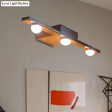 Modern Black/White Linear Vanity Light Fixture - 3 Lights Metal Wall Lighting Warm/White Over Mirror