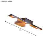 Modern Black/White Linear Vanity Light Fixture - 3 Lights Metal Wall Lighting Warm/White Over Mirror