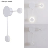Modern Black/White Sputnik Led Wall Sconce Light Fixture With Acrylic Lamp Shades - 2/3/6 Lights In