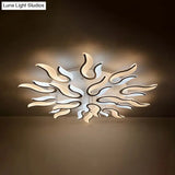Modern Blossoming Led Flush Mount Light: 3/6/9 - Light Acrylic Ceiling Fixture - Warm/White/Natural