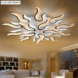 Modern Blossoming Led Flush Mount Light: 3/6/9 - Light Acrylic Ceiling Fixture - Warm/White/Natural