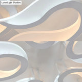 Modern Blossoming Led Flush Mount Light: 3/6/9 - Light Acrylic Ceiling Fixture - Warm/White/Natural