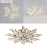 Modern Blossoming Led Flush Mount Light: 3/6/9 - Light Acrylic Ceiling Fixture - Warm/White/Natural