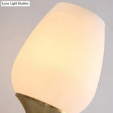 Modern Brass Wall Mount Light With Cream Glass Cup Shade Stylish Lighting Fixture For Living Room