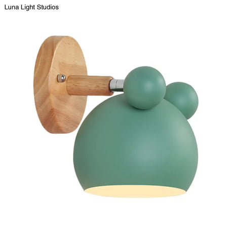 Modern Cartoon Animal Sconce Wall Light For Child Bedroom - Metal Lamp