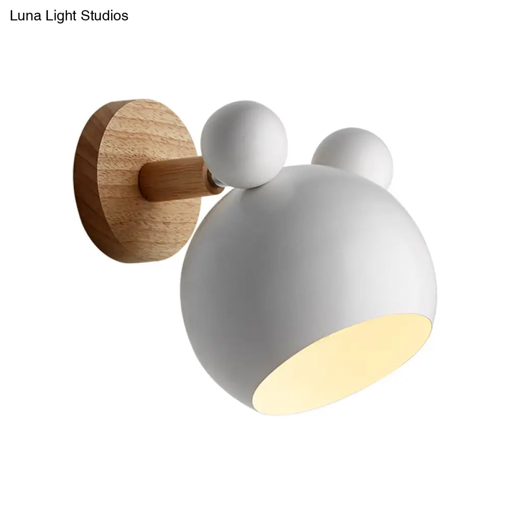 Modern Cartoon Animal Sconce Wall Light For Child Bedroom - Metal Lamp