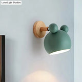Modern Cartoon Animal Sconce Wall Light For Child Bedroom - Metal Lamp