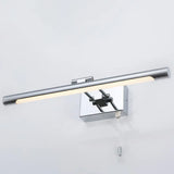 Modern Chrome Swingable Tube Vanity Light With Minimalist Led Acrylic Wall Sconce For Bath / 14
