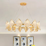 Modern Circle Chandelier Pendant - Crystal Bead Ceiling Lamp In Gold 10 /