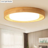 Modern Circle Semi Flush Mount Light Fixture - Stylish Acrylic Ceiling For Bedrooms