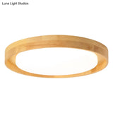 Modern Circle Semi Flush Mount Light Fixture - Stylish Acrylic Ceiling For Bedrooms