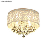 Modern Clear Crystal Flushmount Ceiling Light Fixture - 18/23.5/12.5’ Width 8/12 - Bulb/Led With