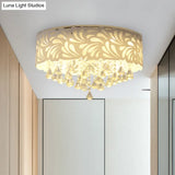 Modern Clear Crystal Flushmount Ceiling Light Fixture - 18/23.5/12.5’ Width 8/12 - Bulb/Led With