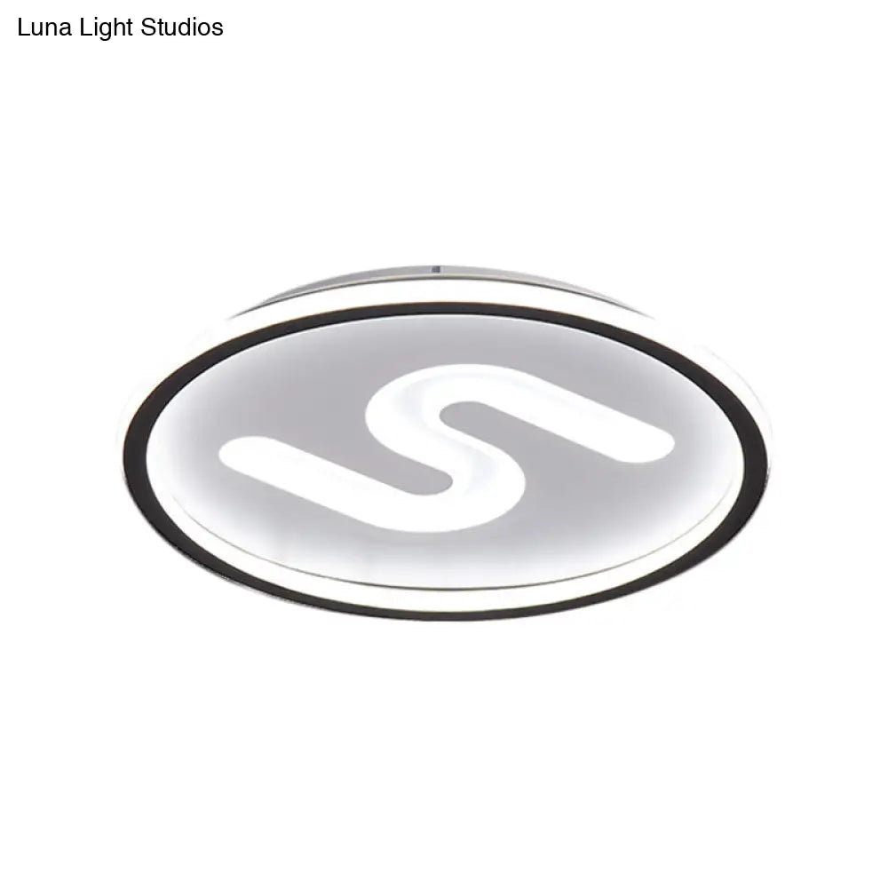 Modern Clear Glass Round Flush Mount With 9 Lights In Black/Gold And Warm/White - 16’/19.5’ Width