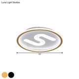 Modern Clear Glass Round Flush Mount With 9 Lights In Black/Gold And Warm/White - 16’/19.5’ Width