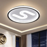 Modern Clear Glass Round Flush Mount With 9 Lights In Black/Gold And Warm/White - 16/19.5 Width