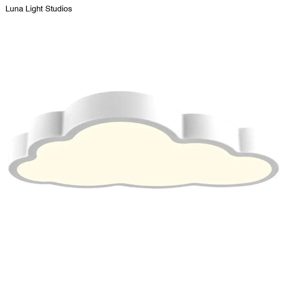 Modern Cloud Acrylic Led Flush Ceiling Light For Bedroom
