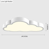 Modern Cloud Acrylic Led Flush Ceiling Light For Bedroom