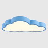 Modern Cloud Acrylic Led Flush Ceiling Light For Bedroom Blue / White