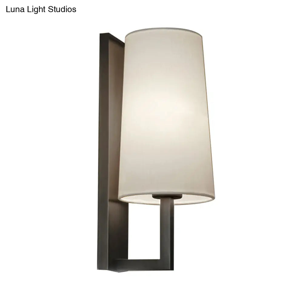 Modern Cone Wall Sconce In Chrome For Bedside Lighting
