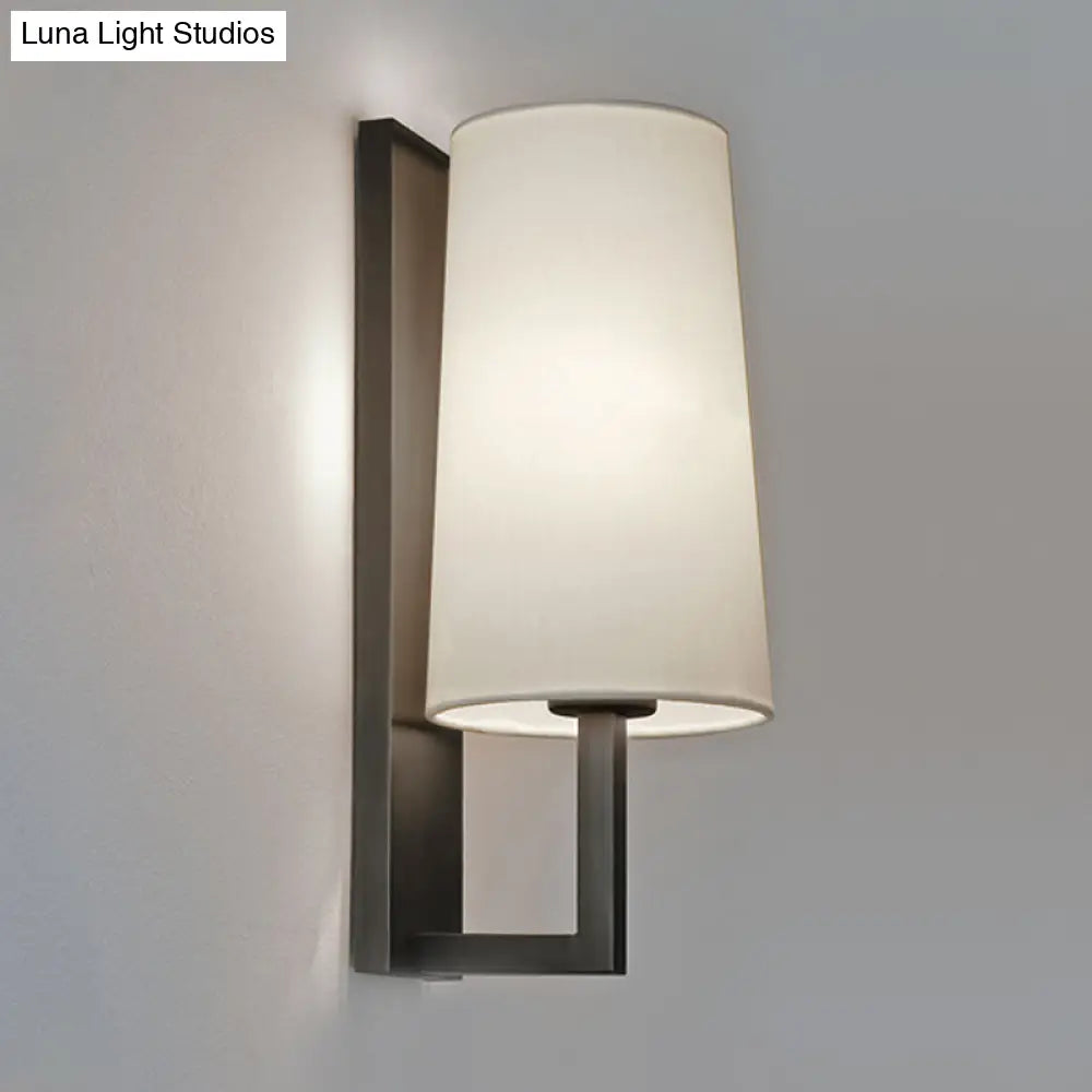 Modern Cone Wall Sconce In Chrome For Bedside Lighting