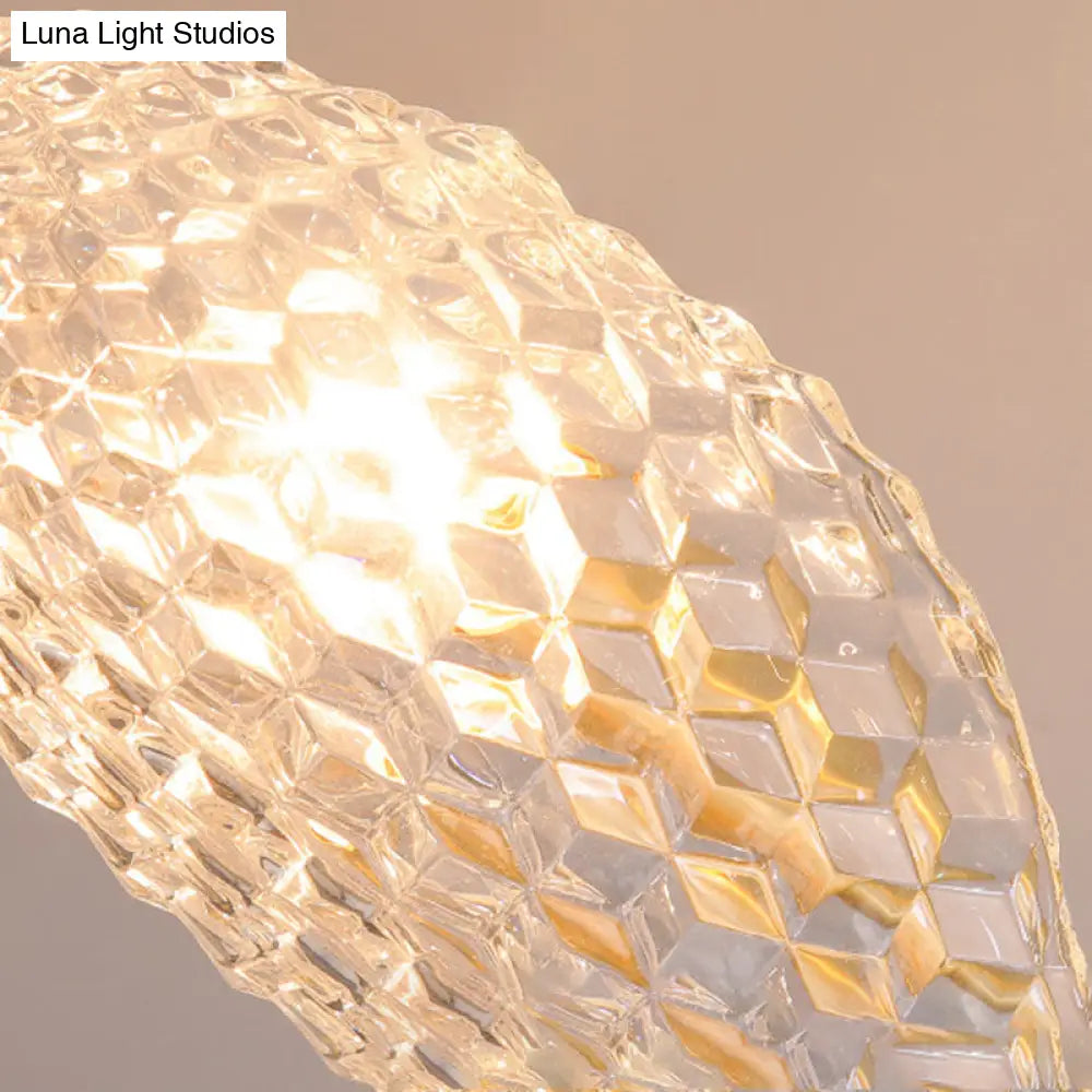 Modern Crystal Beveled Shade Wall Sconce Light - Elegant Brass 1-Light Fixture For Hallway