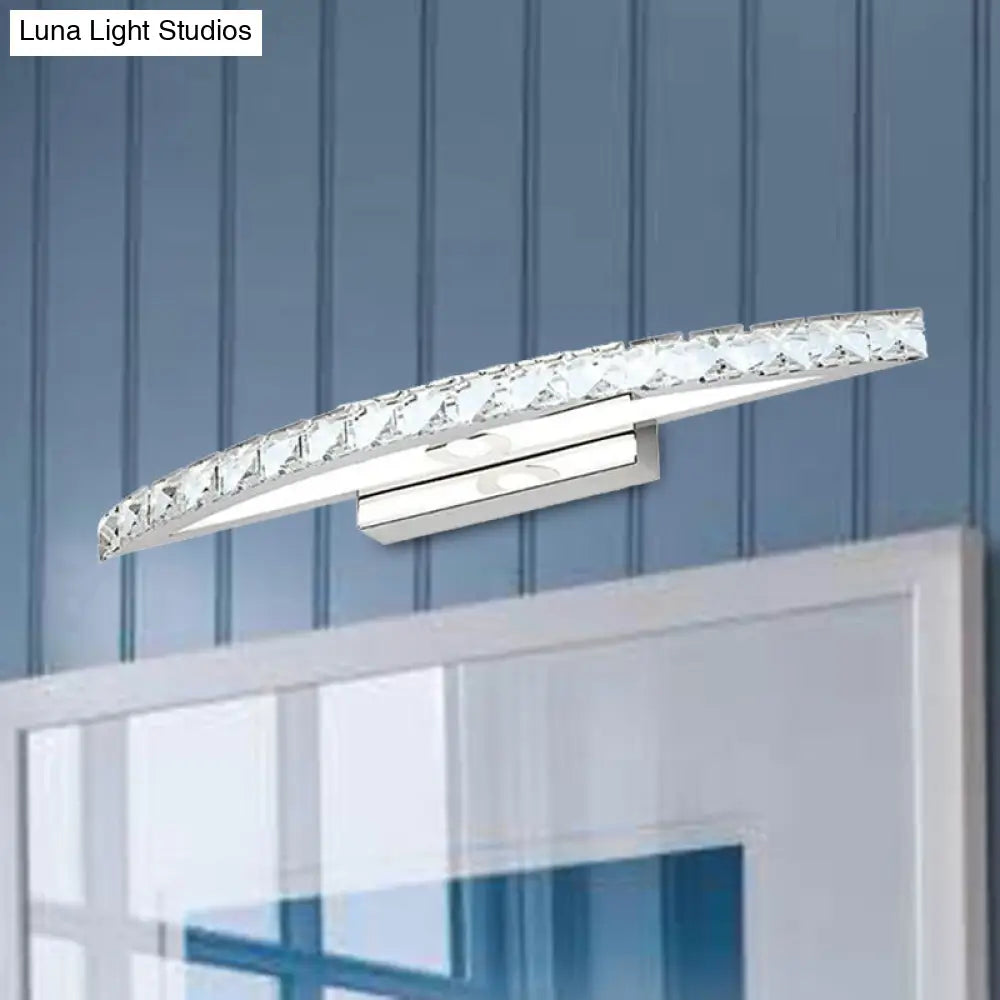 Modern Crystal Bow Wall Sconce In Clear/Champagne 17-27.5 Wide