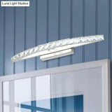 Modern Crystal Bow Wall Sconce In Clear/Champagne 17-27.5 Wide