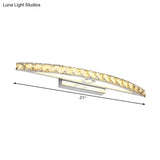 Modern Crystal Bow Wall Sconce In Clear/Champagne 17-27.5 Wide