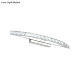 Modern Crystal Bow Wall Sconce In Clear/Champagne 17-27.5 Wide