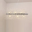 Modern Crystal Flower Island Pendant Ceiling Lamp For Kitchen (9/12-Head Chrome/Gold) 9 / Chrome