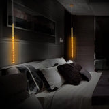 Modern Crystal Hanging Pendant Light - 1-Light Gold Ceiling Lamp For Bars Warm/White/Purple / Orange