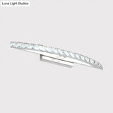 Modern Crystal Led Vanity Light For Bathroom Wall Mounting - Warm/White
