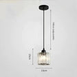 Modern Crystal Pendant Chandelier - Cylindrical Shape, Prismatic Crystals, Multi-Light Design Luna Light Studios