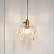 Modern Crystal Pendant Light With Stylish Domed Shade - Clear Glass Hanging Lamp For Restaurants