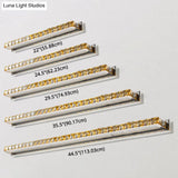 Modern Crystal Vanity Wall Light - Rectangular Luxury Style Single Fixture