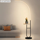 Modern Curve Standing Lamp - Metal Led 1 Head Living Room Floor Lighting