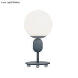 Modern Eye-Caring Desk Light With Orb Shade - Perfect For Childs Bedroom