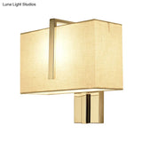 Modern Fabric Led Wall Sconce In Chrome - Stylish Lighting For Living Room