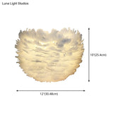 Modern Feather Wall Mount Lamp: Romantic & Cozy Sconce Lighting For Bedroom