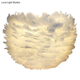 Modern Feather Wall Mount Lamp: Romantic & Cozy Sconce Lighting For Bedroom