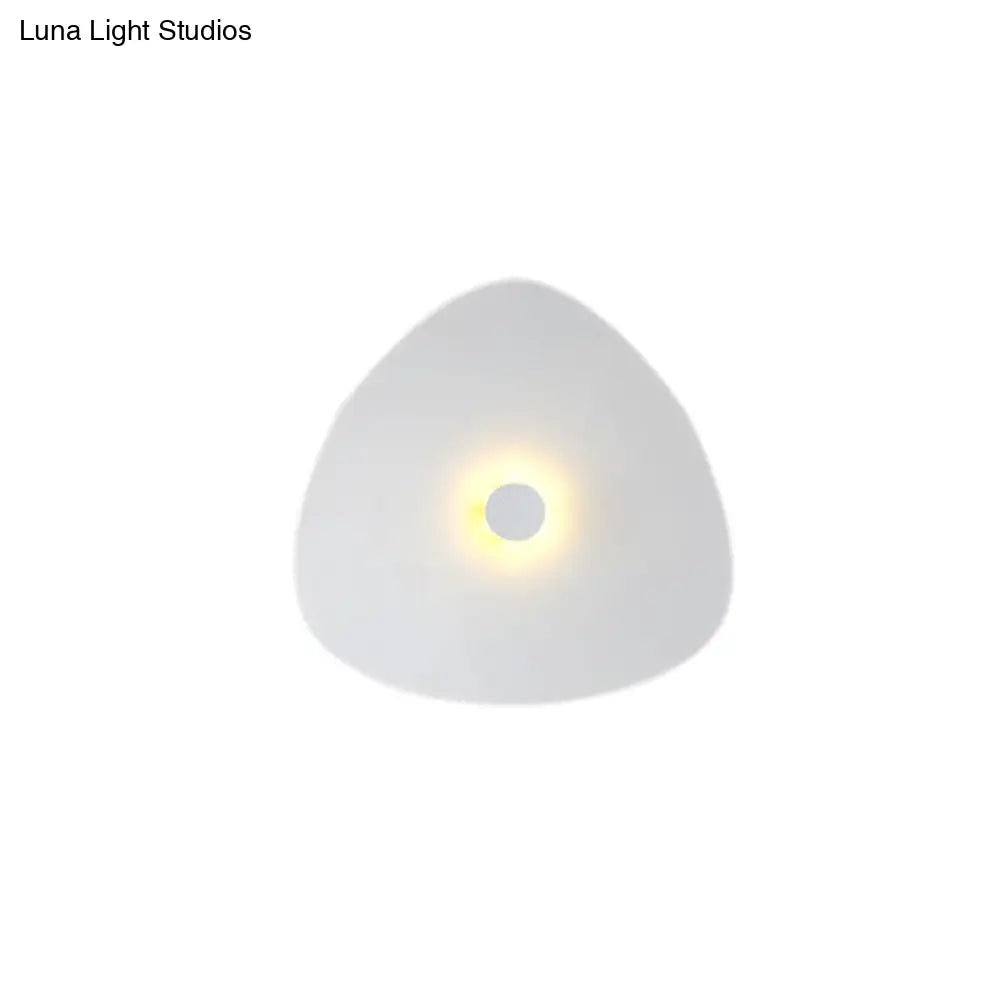 Modern Flaky Sconce Light: 7/9/11 Acrylic Led Wall Mounted Fixture In Grey/White